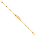 14K 3Color 15Years ID Bracelet