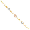 14K 3Color 15Years CZ Bracelet