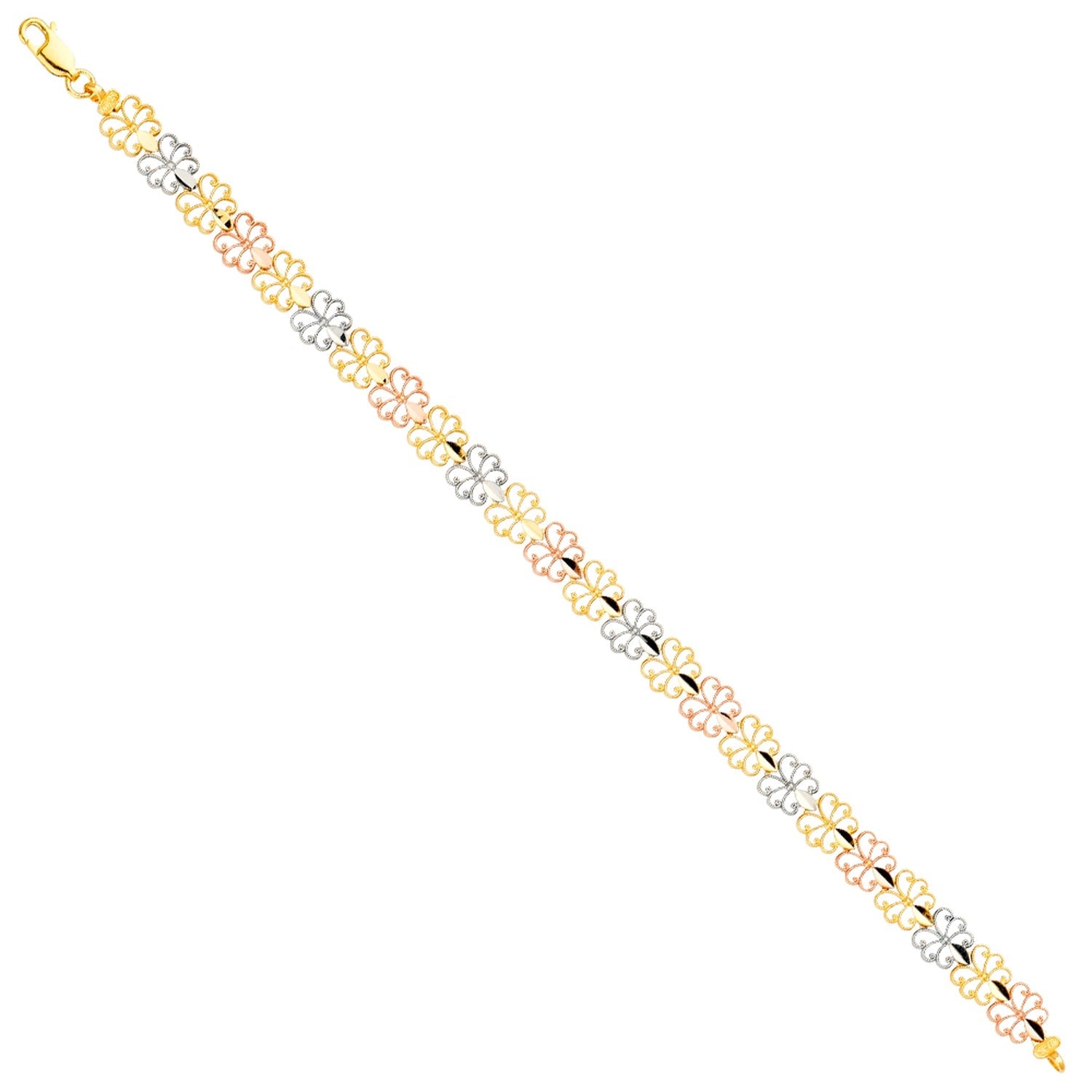 14K 3Color Bracelet