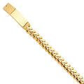 14KY Solid Link Military ID Bracelet