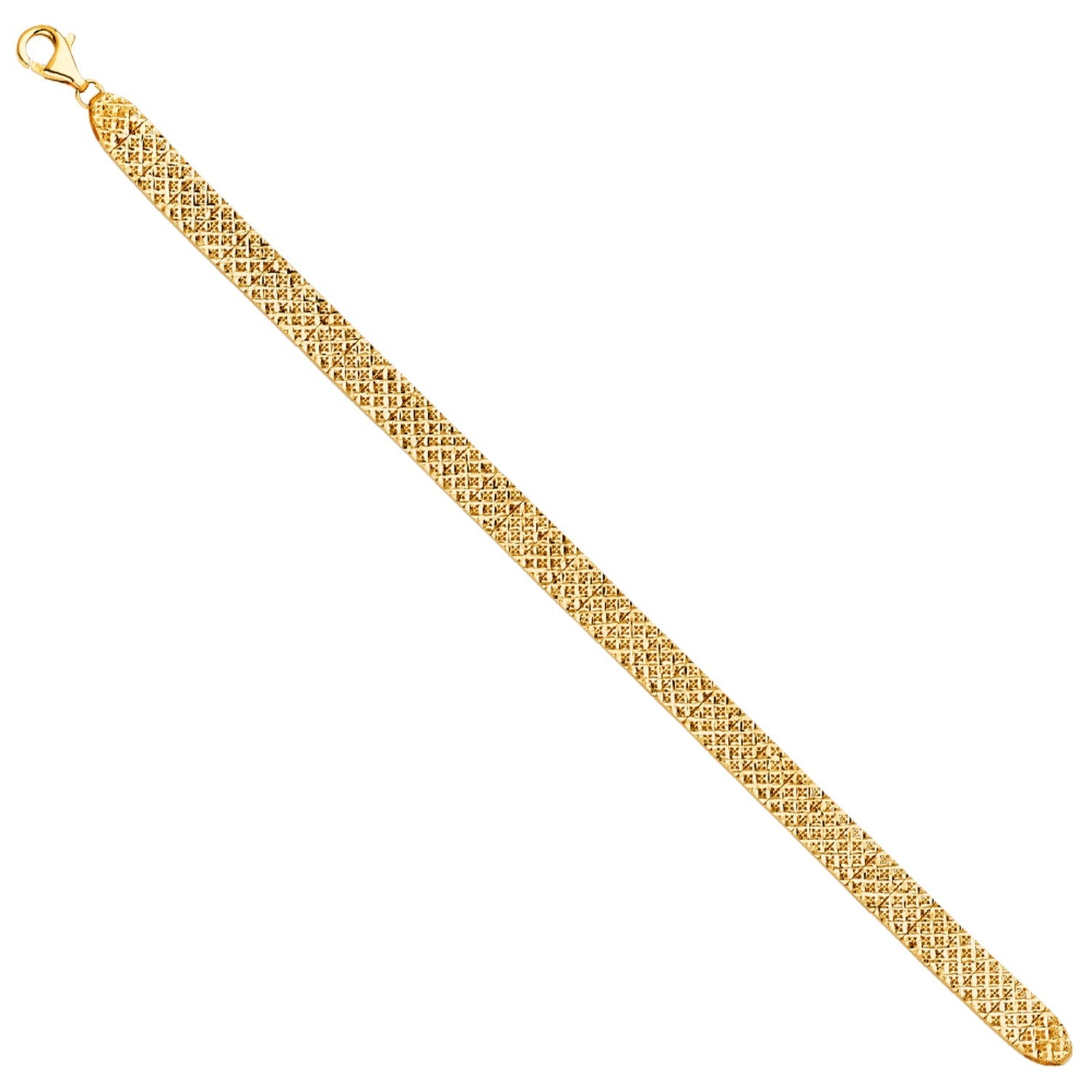 14KY Crystal Cut Bracelet