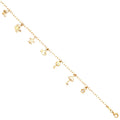 14KY Assorted Nature Hanging Anklet 9 + 1