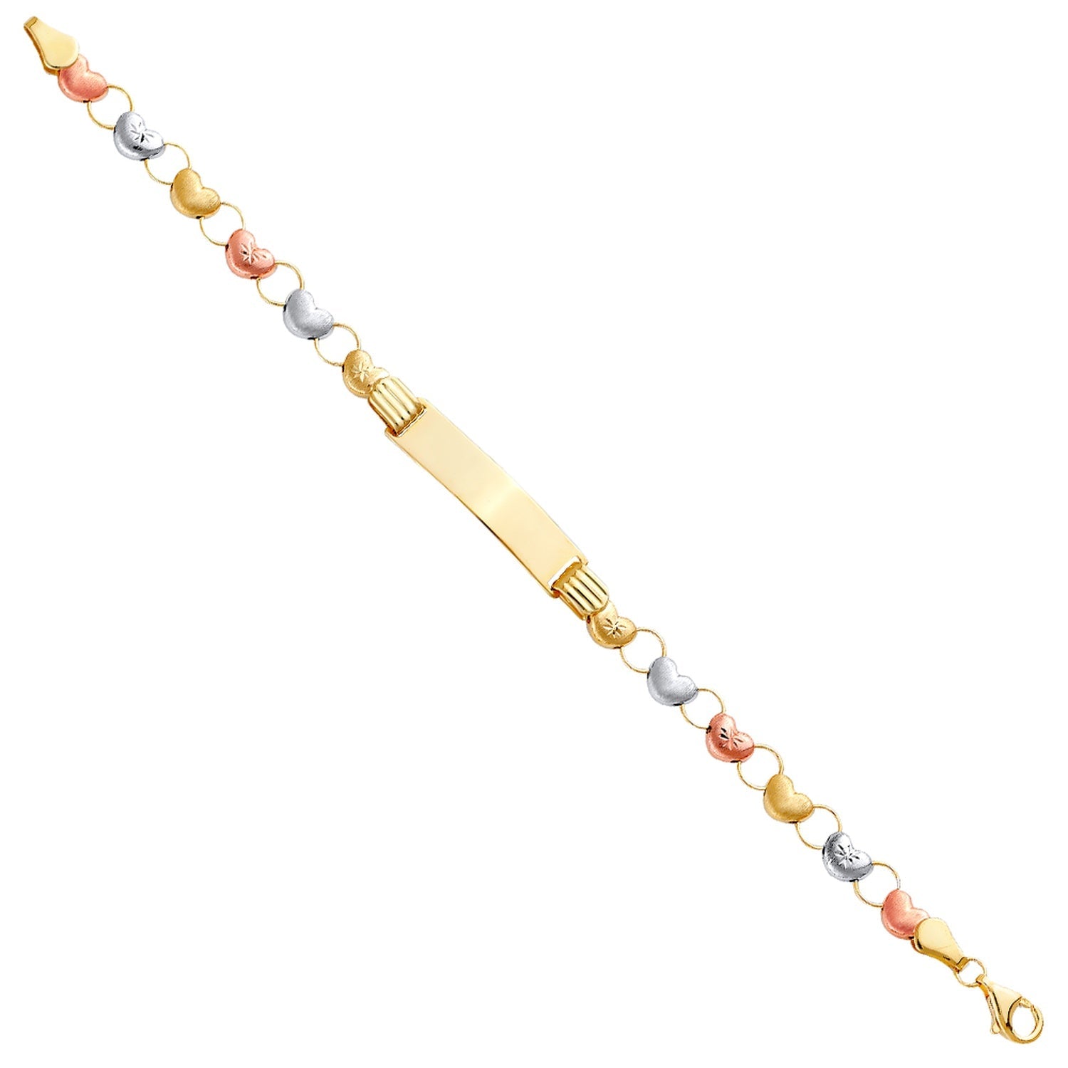 14K 3C Stampato BR w/Plain ID for Junior