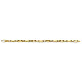 14KY Fancy Screw Link Men's Bracelet