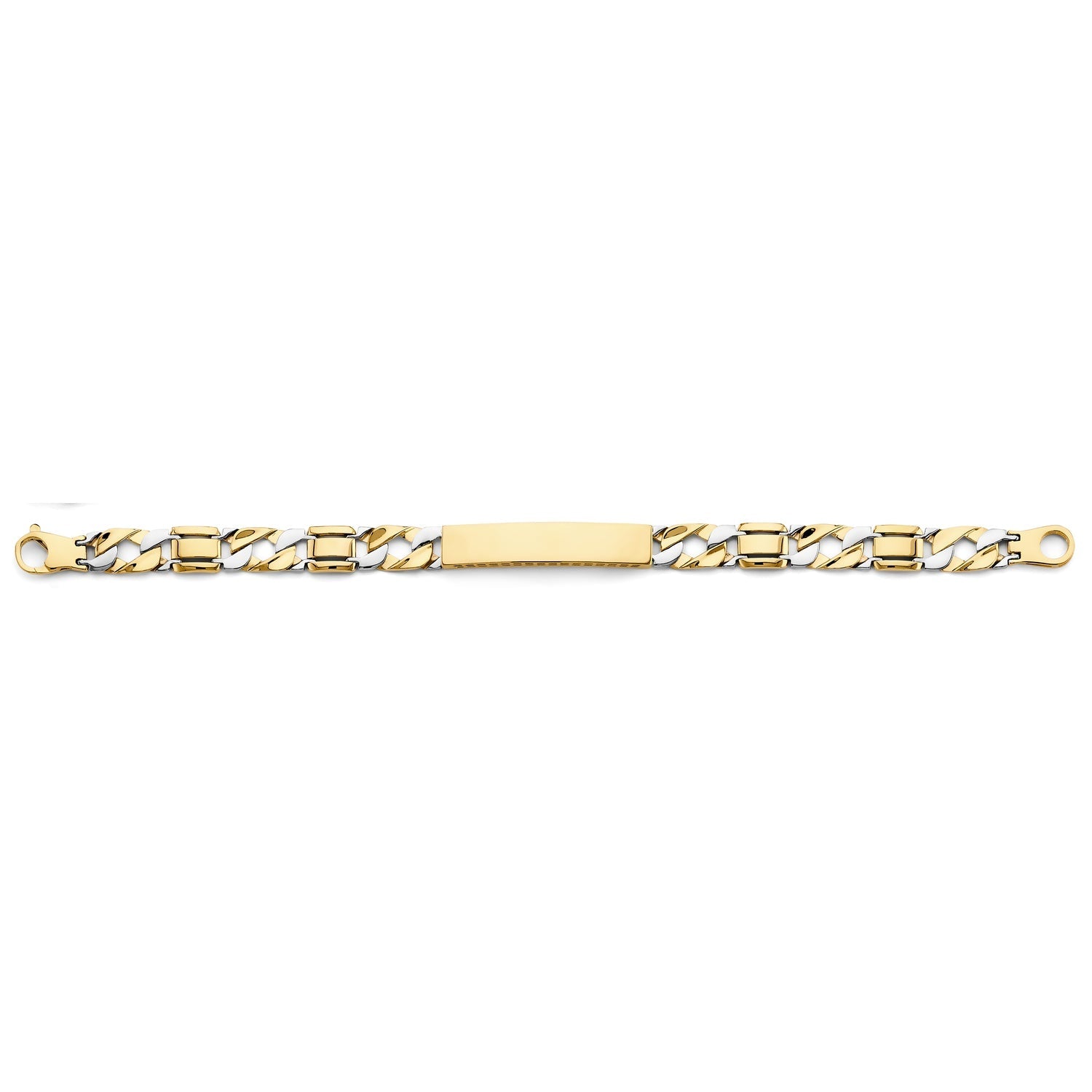 14KY Hollow ID Bracelet