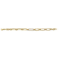 14KY CZ Fancy Link Bracelet