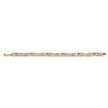 14K 3C Fancy Link Bracelet