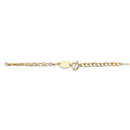 14KY CZ Heart & Engravable Link Bracelet