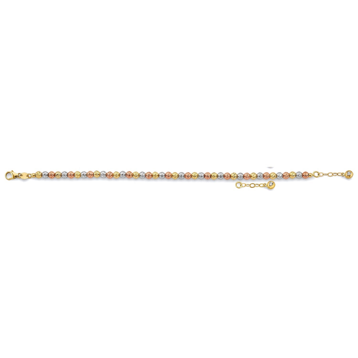 14K 3C D.C. Ball Bracelet