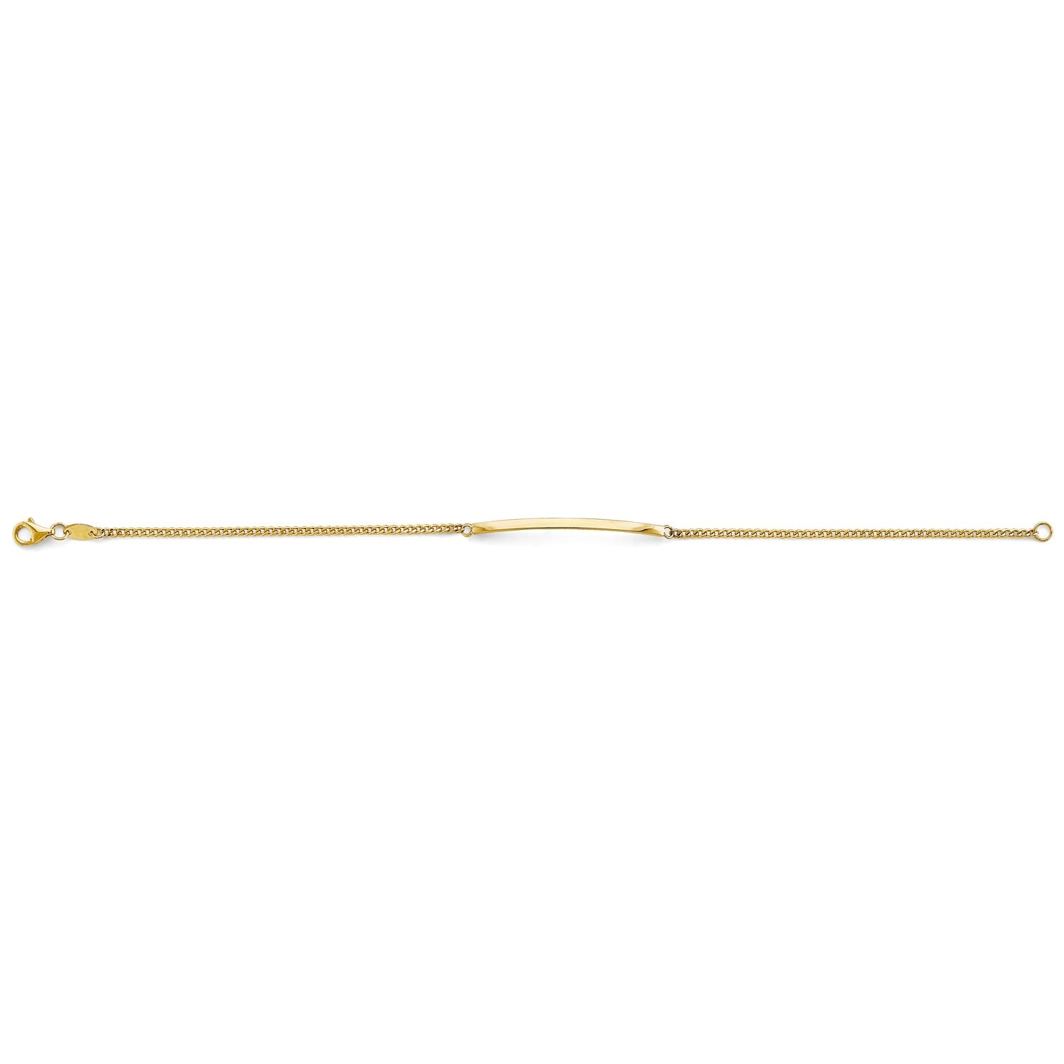 14KY Thin ID Bracelet