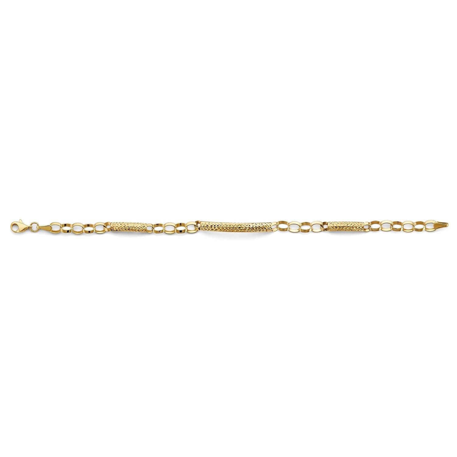 14KY Link/Bar Bracelet