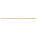 14KY Cross Plain ID Bracelet