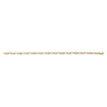 14KY Heart & Cross Bracelet