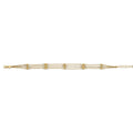 14KY 3 Line Link/Ball Bracelet