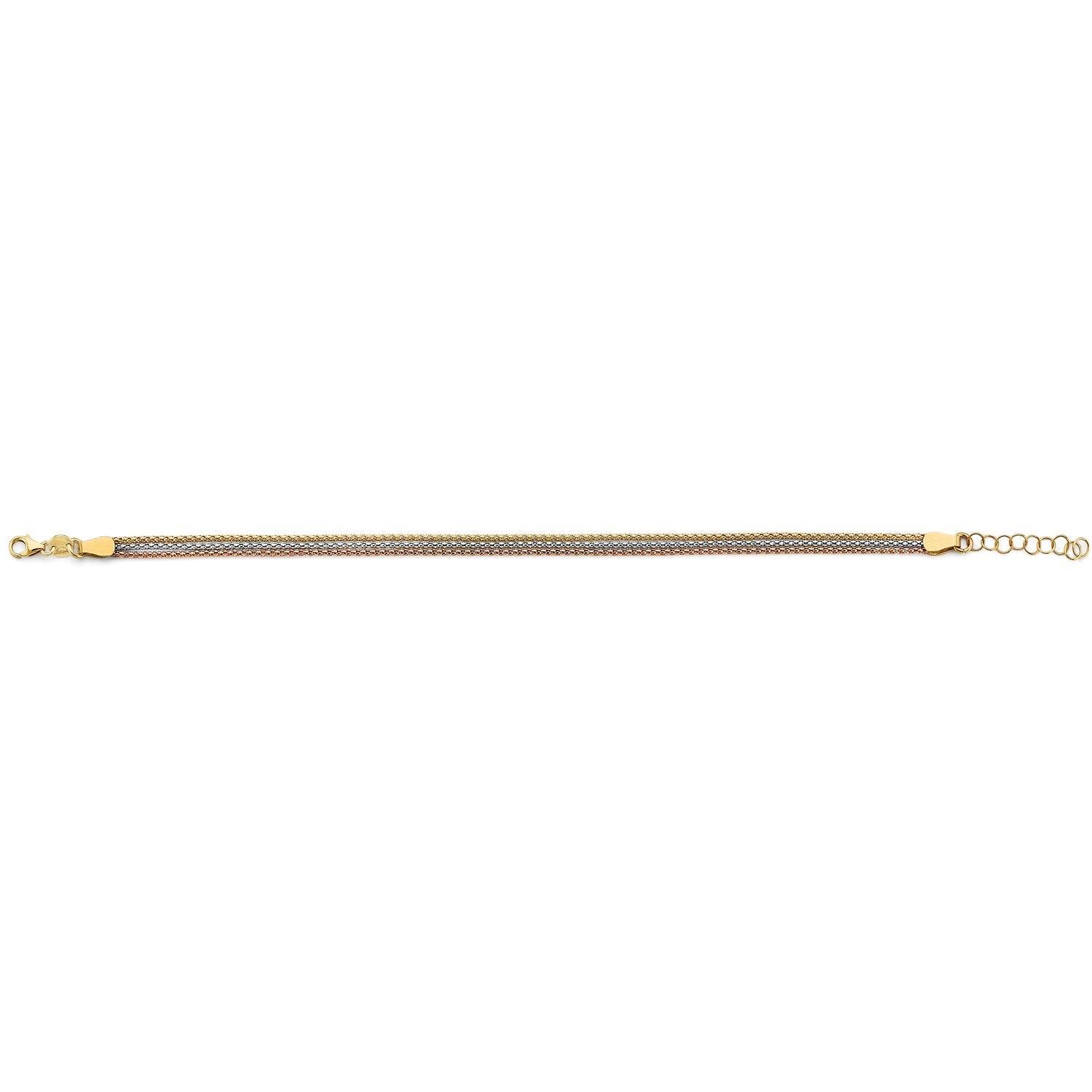 14K 3C 3 Line Bracelet