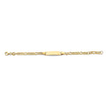 14KY Hollow Figaro Baby ID Bracelet