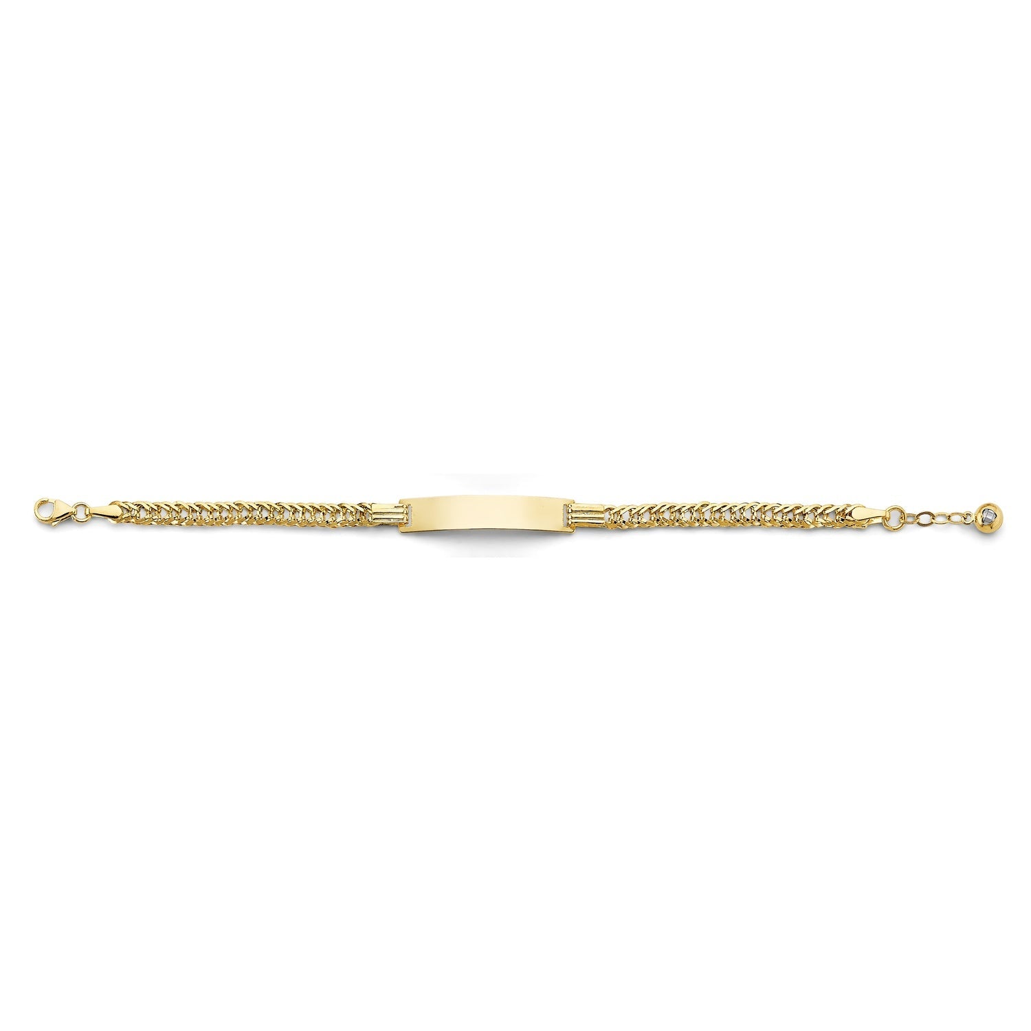 14KY CZ Baby ID Bracelet