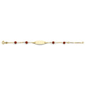 14KY Coral Baby ID Bracelet