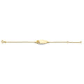 14KY Flower Baby ID Bracelet