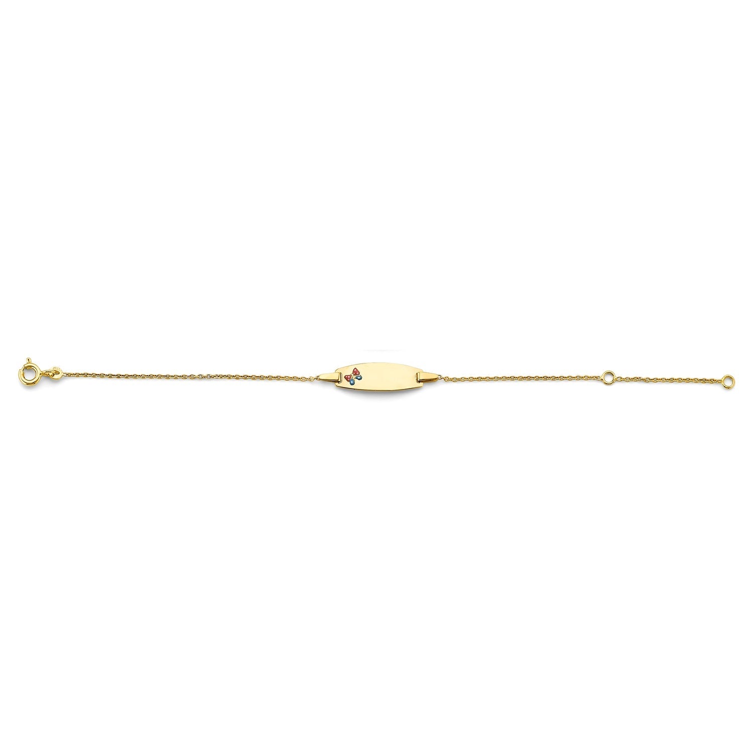 14KY Butterfly Baby ID Bracelet