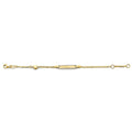 14K 2T CZ Baby ID w/ Heart Bracelet