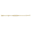 14K 2T CZ Baby ID w/ Star Bracelet