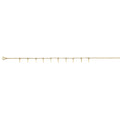 14KY Bar Charm Light Anklet (9+1)