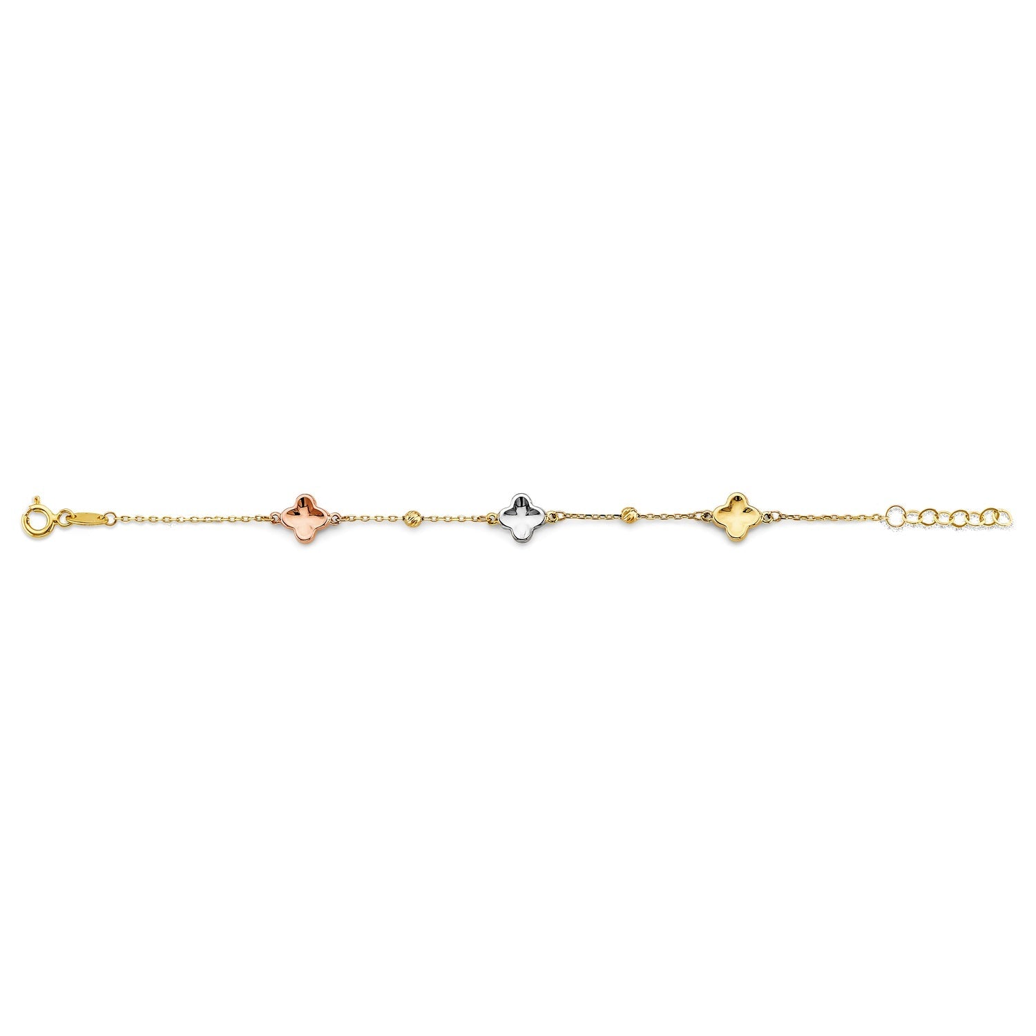 14K 3C Flower Baby Bracelet
