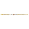 14K 3C Cross Baby Bracelet