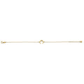14KY Crescent Moon Center Light  Bracelet
