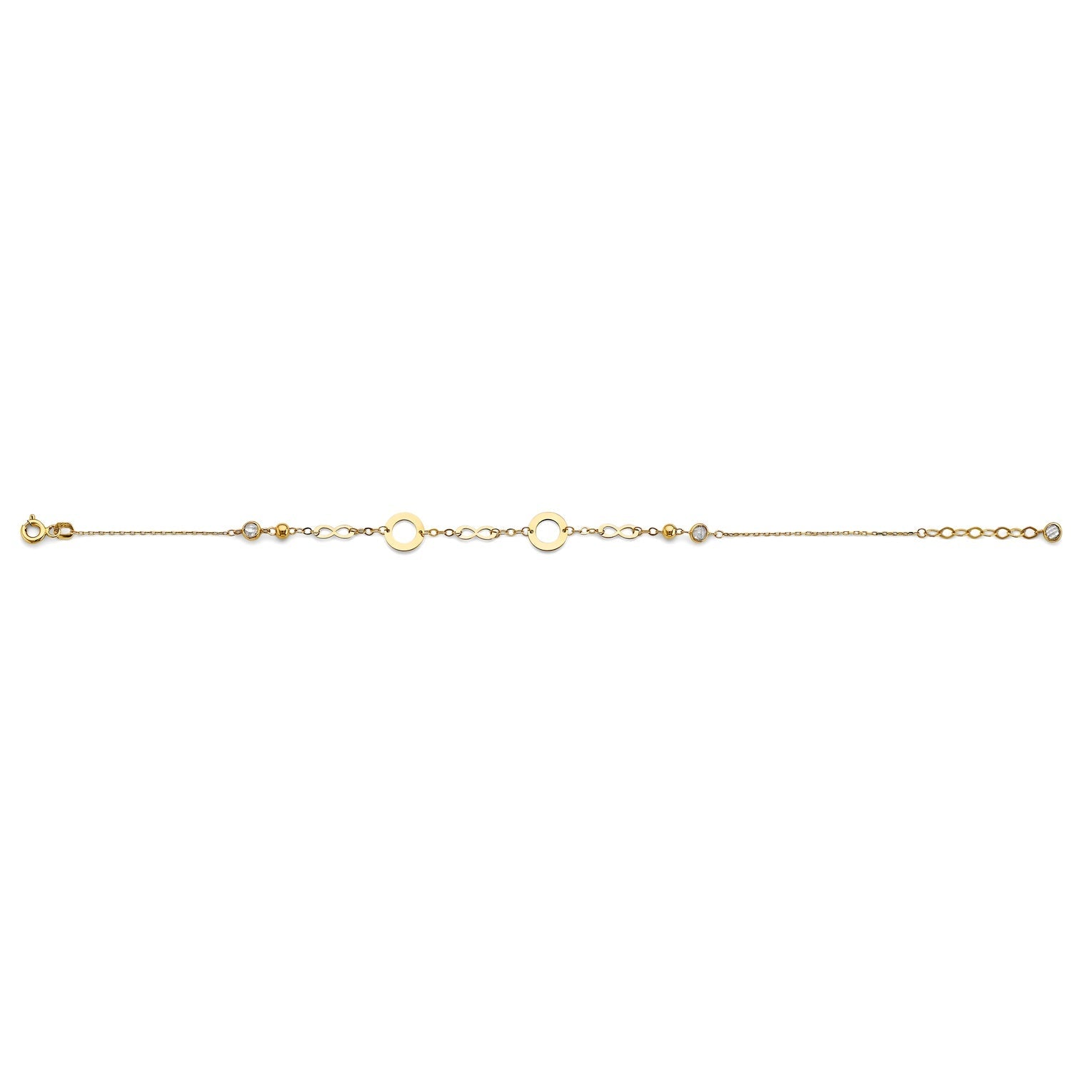 14KY Light CZ Bracelet