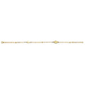 14KY Cross & Medal Light Bracelet