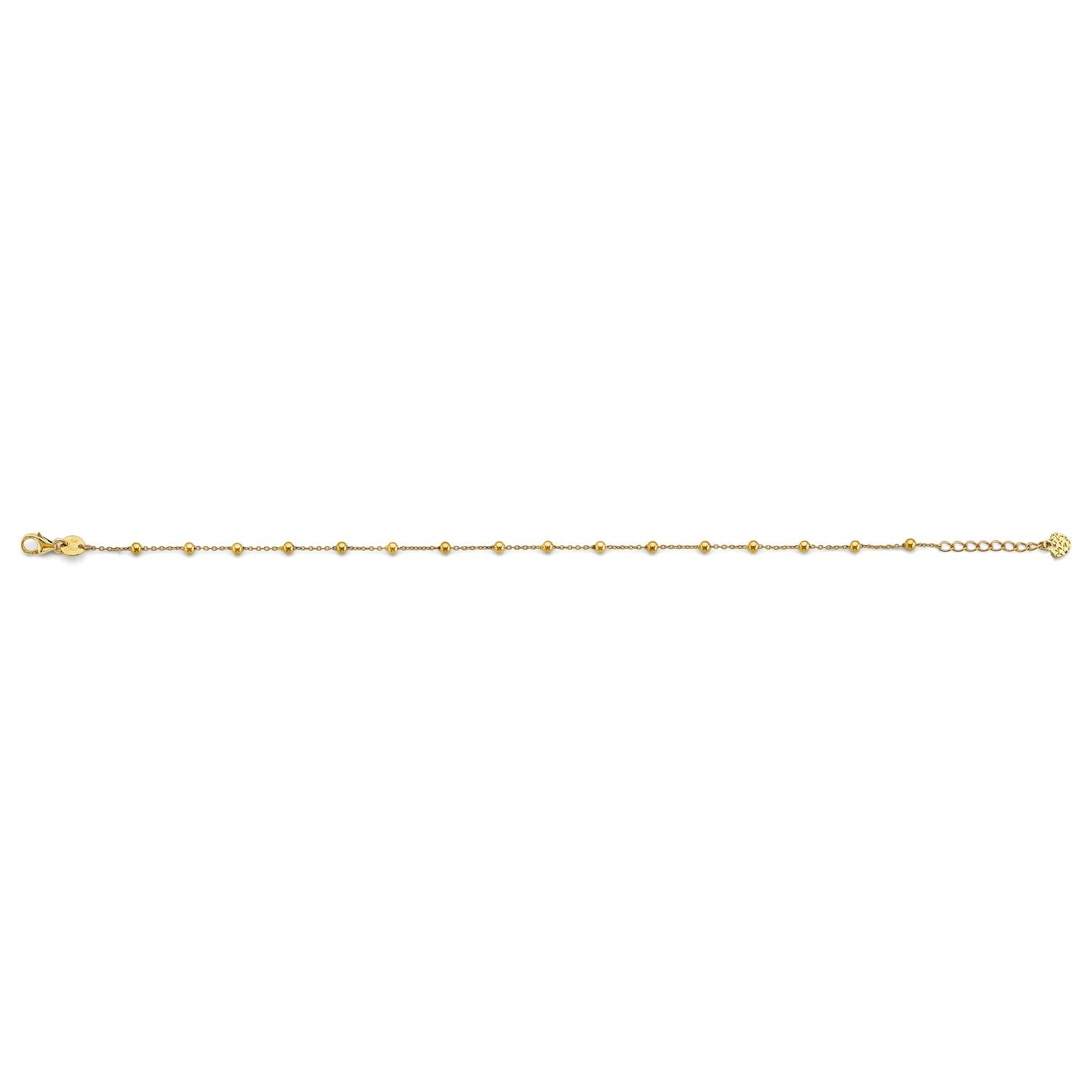 14KY Light Ball Anklet (9+1)