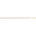 14K 3C Light Heart Anklet (9+1)