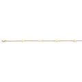 14KY Light Cross Anklet (9+1)