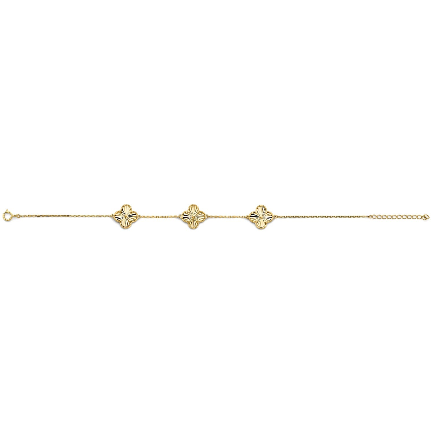 14KY 3 Flower Bracelet
