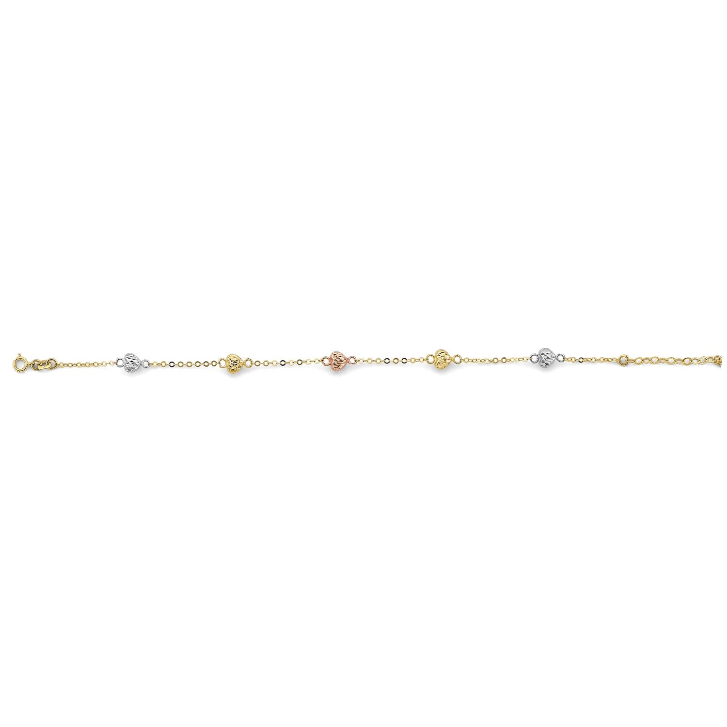 14K 3C D.C. Heart Bracelet