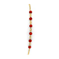 14KY Coral Bead Friendship Bracelet