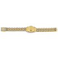 14K 2T 2Line CZ Cuban Guadalupe ID Bracelet