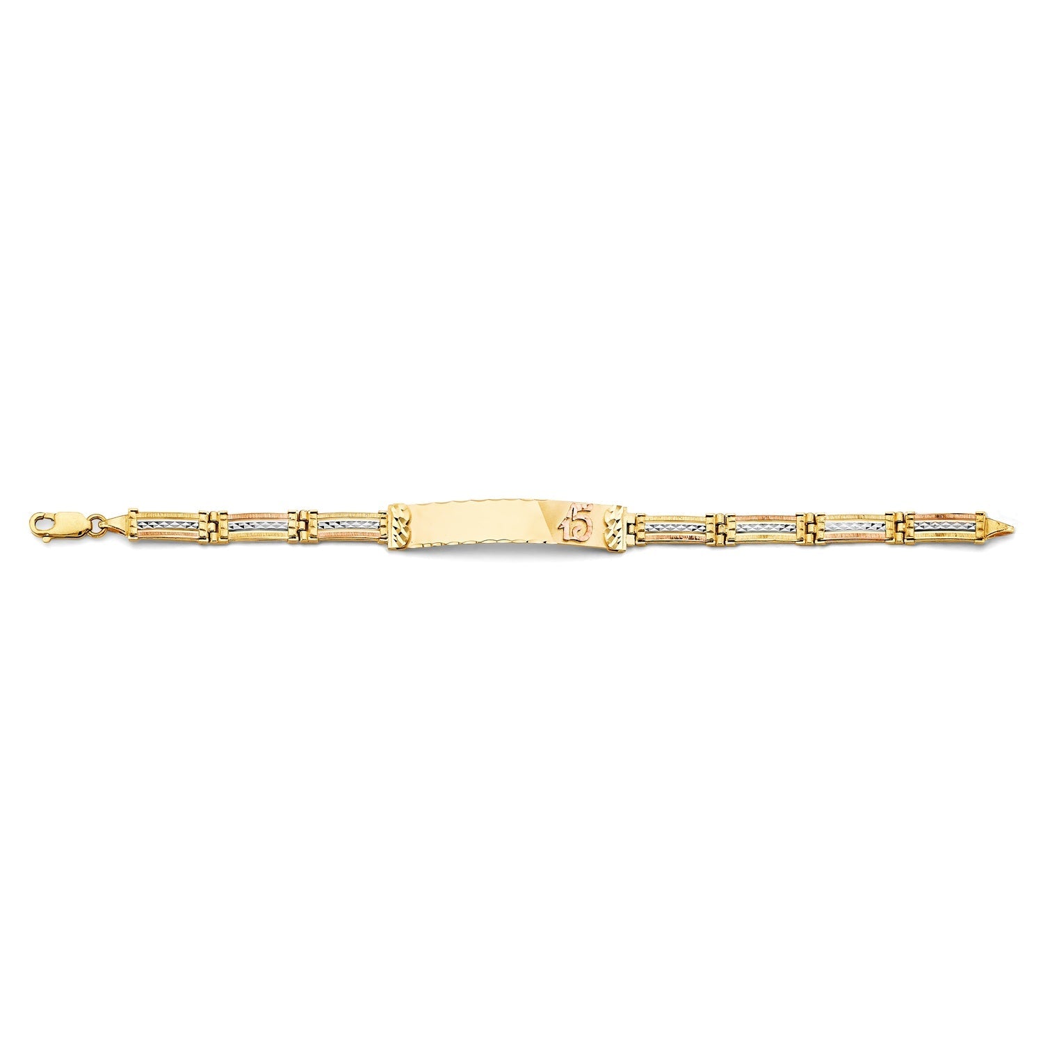 14K 3C 15 Years ID Bracelet