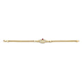 14K 2T CZ 15 Years Crown Bracelet