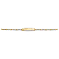 14K 3C Plain ID Bracelet