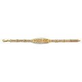 14K 3C Lucky ID Bracelet