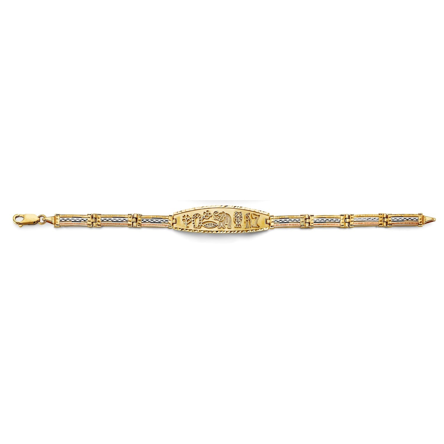 14K 3C Lucky ID Bracelet