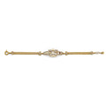 14K 3C CZ Lucky ID Bracelet
