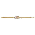 14K 2T CZ Lucky ID Bracelet