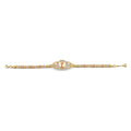 14K 3C St. Jude ID CZ Bracelet