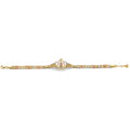 14K 3C Guadalupe Crown ID CZ Bracelet