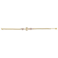 14K 3C Guadalupe/Heart CZ Bracelet