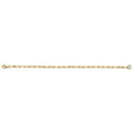 14KY Flat Paperclip Bracelet